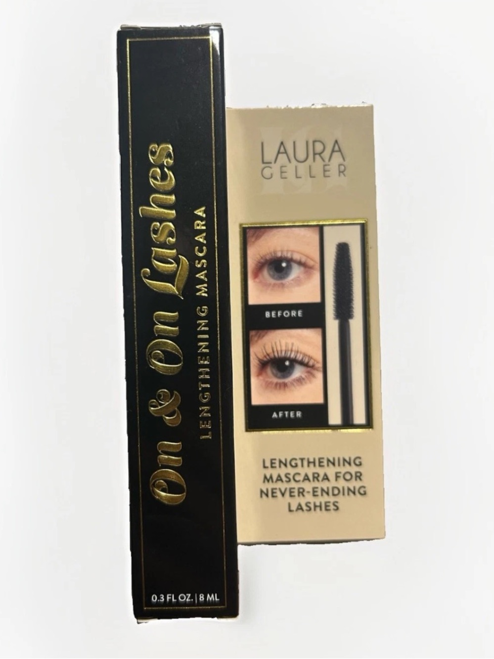 Laura Geller On & On Lashes Lengthening Mascara – Black & Gold Packaging